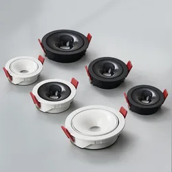 Enhanced LED Recessed Ceiling Downlight - Anti - Glare Aluminum COB Spotlight, Dimmable for Home, Office, or Store (White)