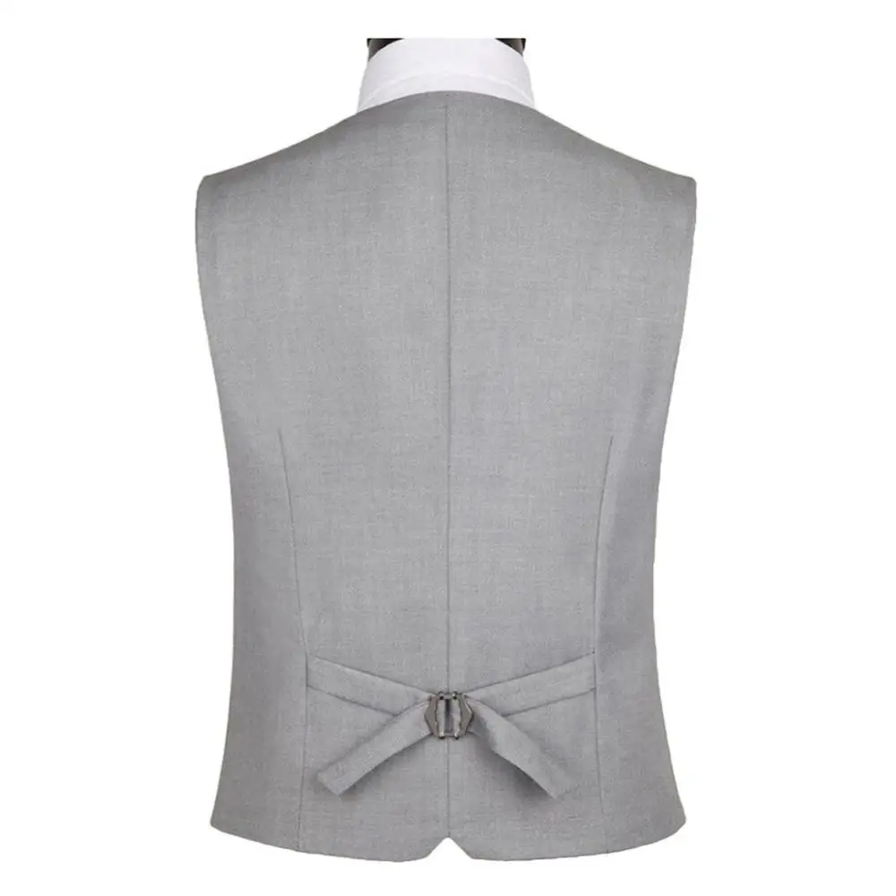 

2020 The New Dress Vests For Men Solid Color Single-breasted Slim-fit Mens Suit Vest Male Waistcoat Gilet Homme Casual Sleeveles