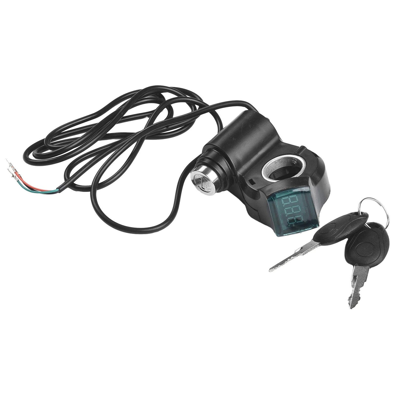 Electric Scooter Power Switch With Keys Ignition Voltmeter Digital Voltage Display Switch For Kugoo Electric Scooter Accessories electric scooter switch