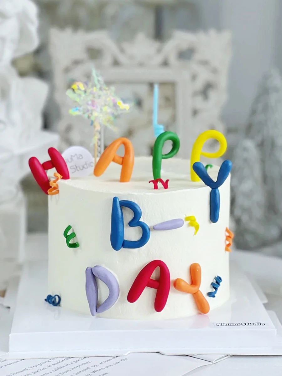 Set Decorazione Torta 16° Compleanno - Blu, Con Numero 16, Topper Happy Birthday E 6 Stelle Per Cupcake - 2