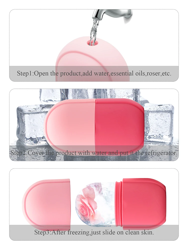 Silicone Ice Cube Trays Beauty Supplies Makeup Tools Lifting Ice Ball Face Massager Contouring Eye Roller Facial Treatment Reduce Acne Skin Care Tool