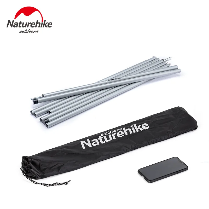 

Naturehike-Canopy Pole для палатки для кемпинга на открытом воздухе, железная труба, опора для палатки, утолщенная стойка, 4-секционная, 2 м, 2,2 м, 2,4 м