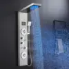 LED Shower Panel Tower System with Rainfall and Mist Shower Head 6-in-1 Shower Panels with Jets and Handheld and Digital 1