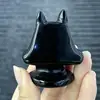 Natural Black Obsidian Death Anubis Hand Carved Wizard Figurine Energy Crafts Home Decoration As Gift 1PCS 5