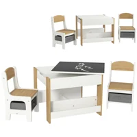 MCOM-Ensemble de planches 2 en 1 pour salle de bain, ardoise blanche et naturelle 2