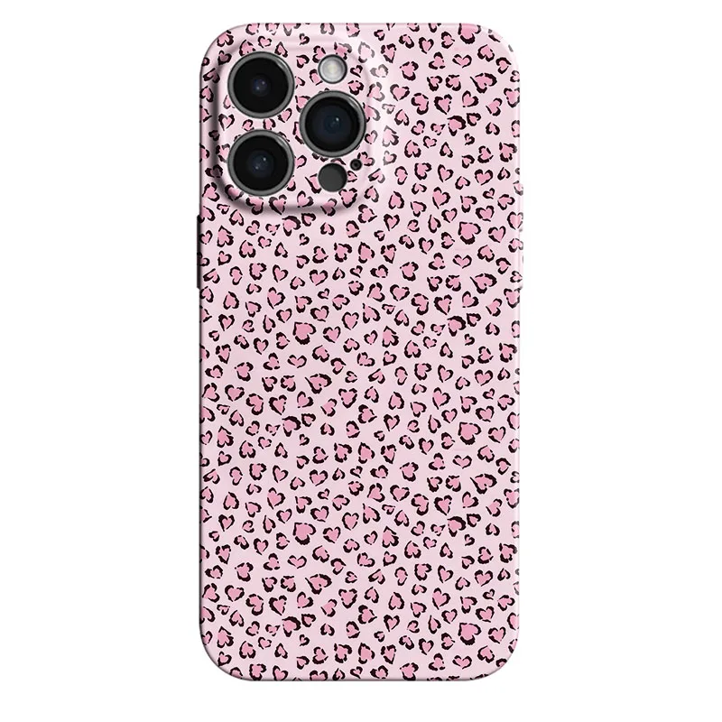 Leopard Print Hard Shell Phone Case - Stylish and Durable Protection