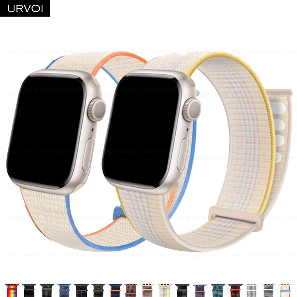 URVOI Premium Nylon Sport Loop Wristband with Hook & Loop Closure