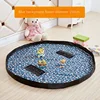 Toy storage bag Large capacity storage bucket bundle pocket Children's toy building blocks organizer mat storage bag play table 2