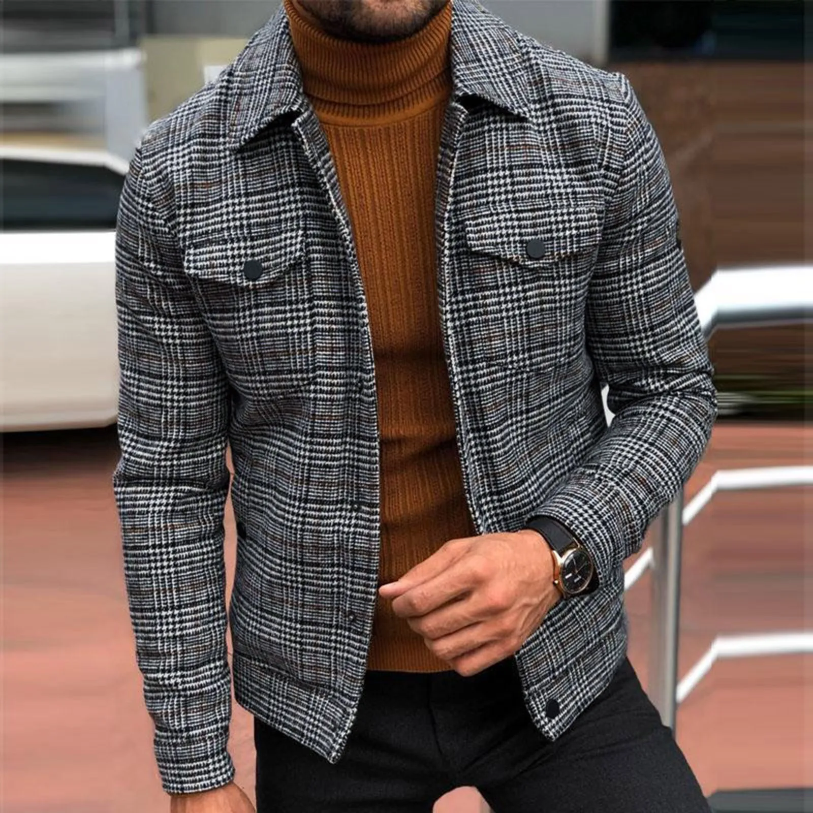 saferido      -shop mens clothing styles Men's Muscle Fitness Spring and Autumn Slim Training Clothes Knitted Long-Sleeved Hoodie Pullover Jacket main image 1