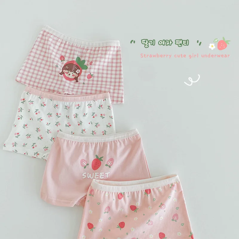  Baby Soft Cotton Panties Little Girls'Briefs Toddler