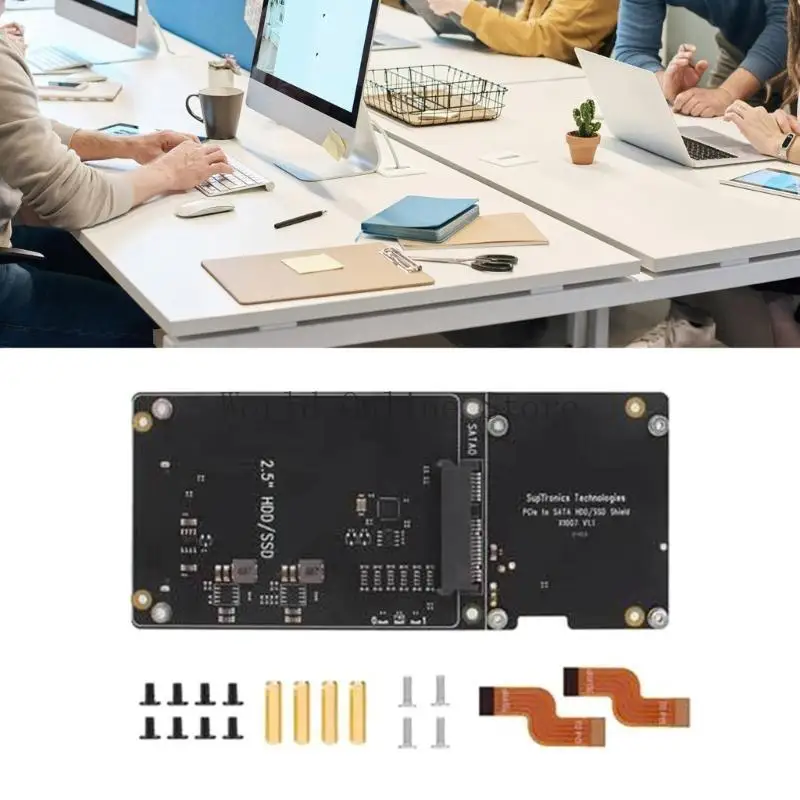 RPI 5 호환 87HC용 X1007 PCIe-2.5 HDD/SSD 확장 어댑터 보드