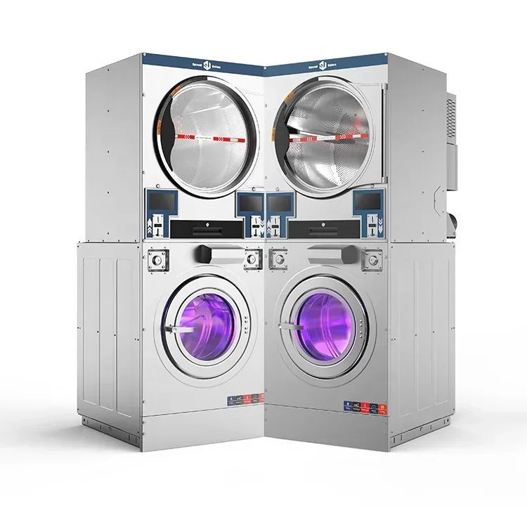 Washer, Washer Dryer, Commercial, 2 in 1, Washer and Dryer，Stacked，remote Control 2