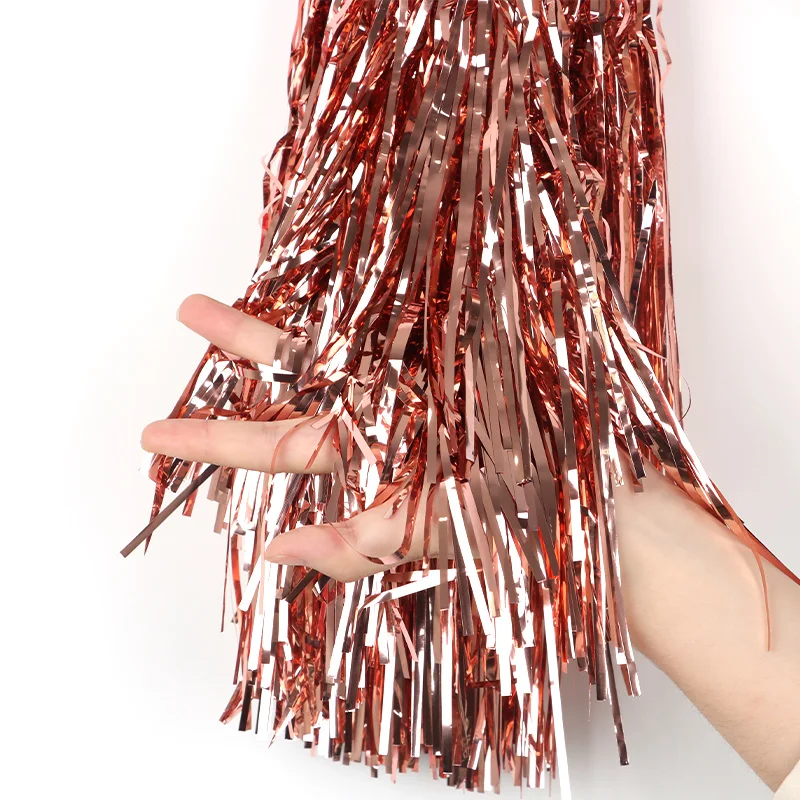 (3M/roll)Width 29.6Cm Rainsilk Flag Party Atmosphere Decoration Festival Celebration Floral Design Diy Cheerleading Team