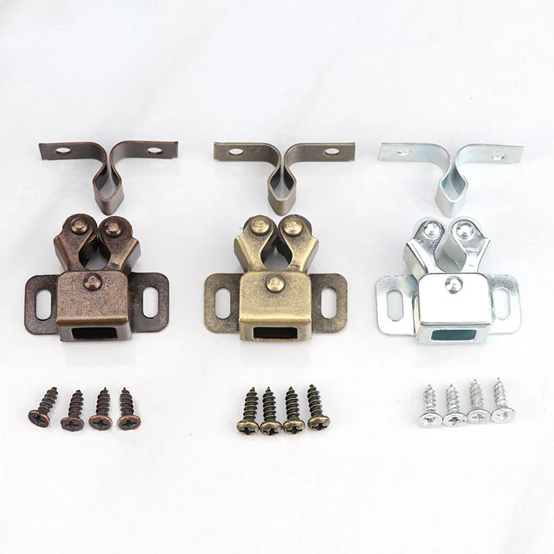 Door Catches Cabinet Door Latch Cabinet Door Stop Door Stops Furniture Door Stoppers Antique Copper Color Cupboard Cabinet Roller Twin Double With Striker Free Screws