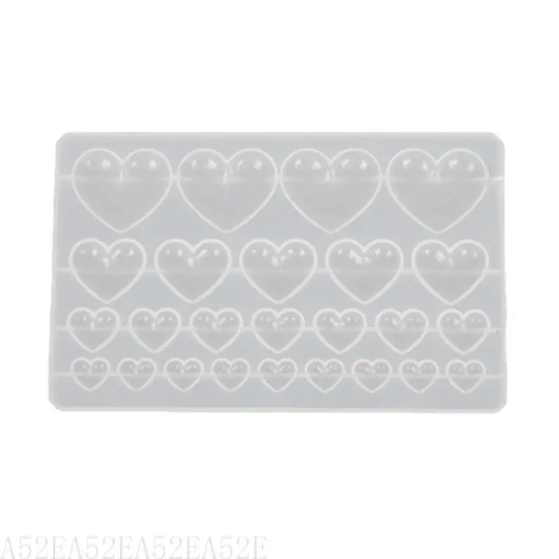 A52E Silikonform für DIY -Schlüsselbund Halskette Charms Epoxidharzschmuck – Detail 1