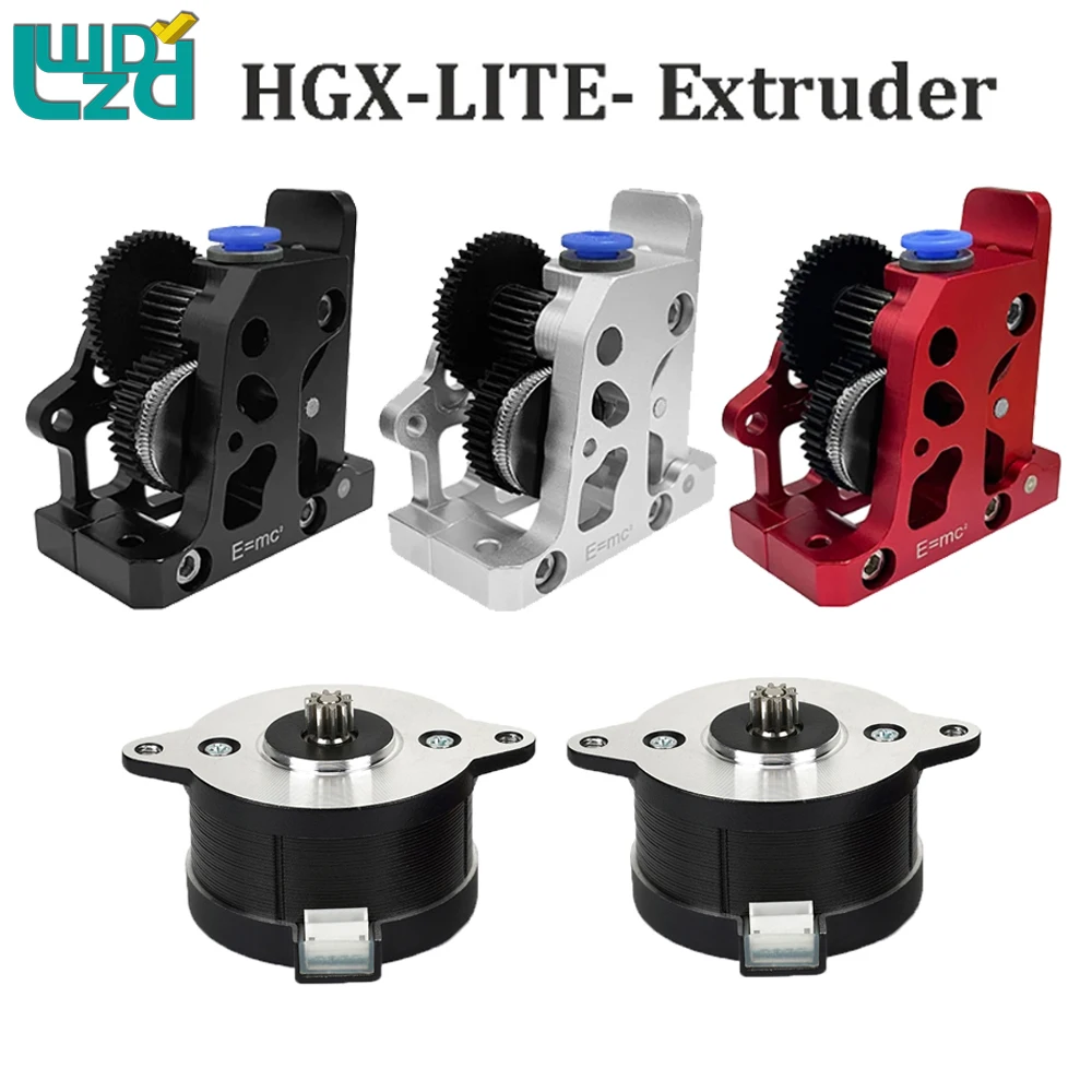 

HGX-LITE-Extruder Dual Gear Extruder Hardened Steel Reduction Gear High Speed Motor 3D Printer Parts For CR10 Ender 3 VORON