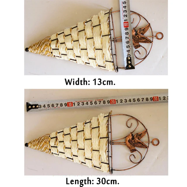 Virág Po Twall Ültetési Nettó Szalma Makrame Növényi Fogas Edény Kert Tartó Lábak Függő Kötél Kosár Erkély Dekoráció - Image 3