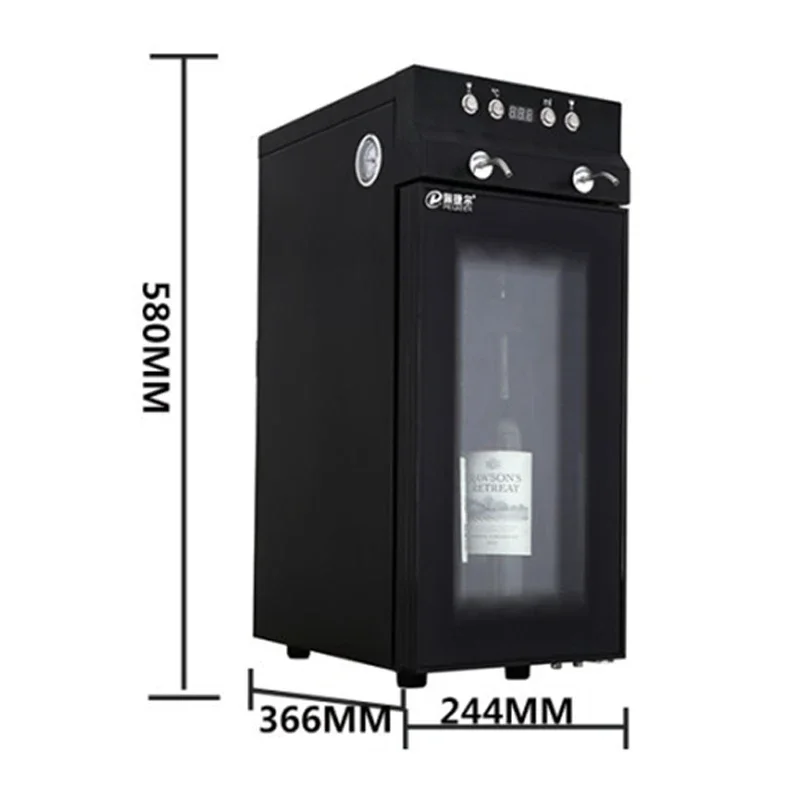 Red Wine Refrigerated Dispenser Desktop Commercial Compressor Refrigeration Nitrogen Freshkeeping Temperature Grape Wine Cabinet 2