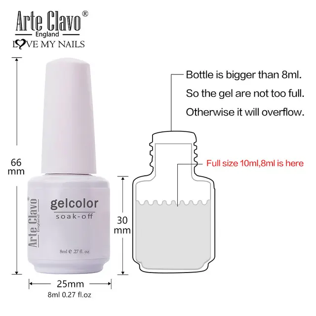 vernis a ongle Gel Semi-Permanent en Couleur Classique