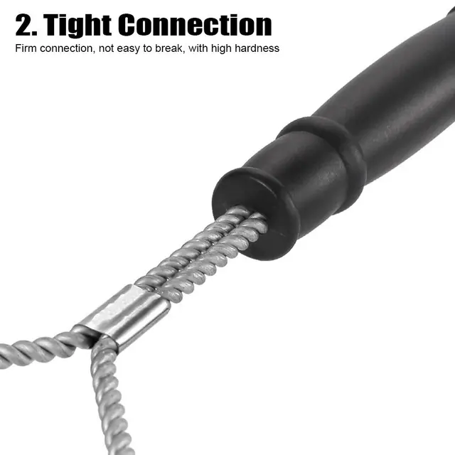 Göndör Tisztító Kefe Grillezés Erőteljes Tapadás Nélküli Konyhai Kiegészítők Bbq Tiszta Szerszám - Image 4