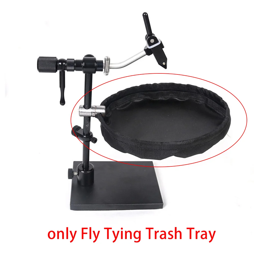 

Fly Fishing Vise Trash Tray Fly Tying Waste Basket Fly Tying Trash Holder Bag Tying Tools Nylon Fish Tackle Fishing Accessories