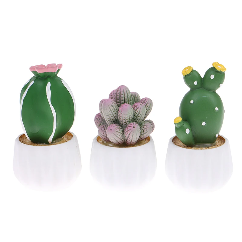 Cactus lapin en pot en résine pour voiture, accessoires de Console centrale  Auto, poupées de bureau, petits cadeaux, décorations de pâtisserie, jouets  - AliExpress