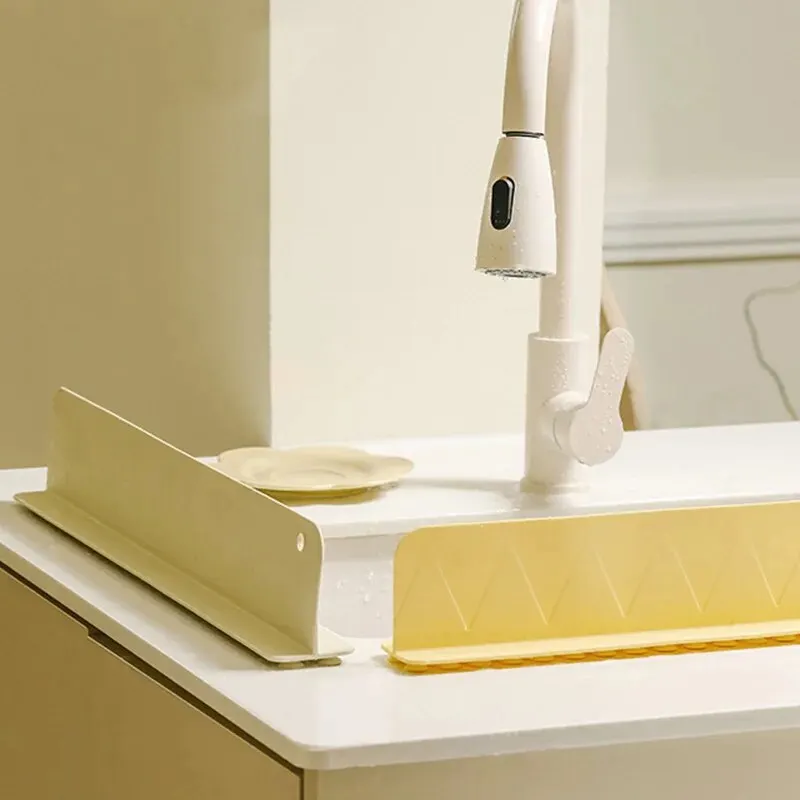 Silicone Sink Baffle Splash Guard with Suction Cup