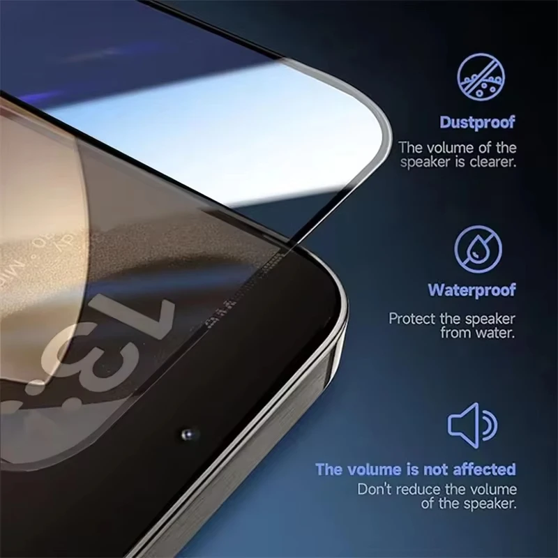Ultra-Clear 8K Easy Install Tempered Glass Screen Protector with Auto-Dust Boxes, 3-Pack