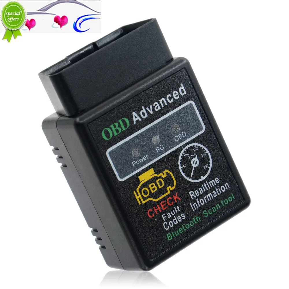HHobd чип 25k80 версия 1,5 ELM327 HH OBD Расширенный OBDII OBD2 Bluetooth мини ELM327 беспроводной конвертер сканер
