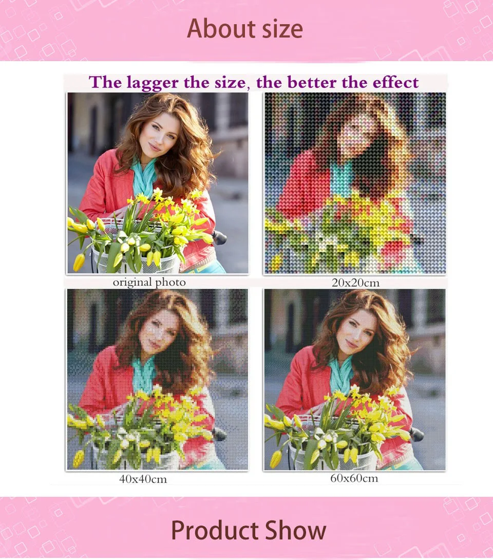 Description Picture 2 of itemDreams River Skeleton Flower Diamond Rhinestone Painting Cross Stitch Embroidery Bathtime Stairs Poster Mosaic Cozy Home Decor