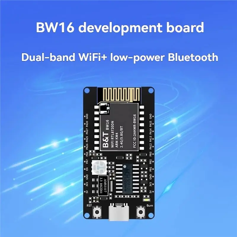 BW16-Kit 개발 보드 듀얼 밴드 2.4G 및 5G Wi-Fi 저전력 블루투스 BLE 모듈 Type-C 인터페이스
