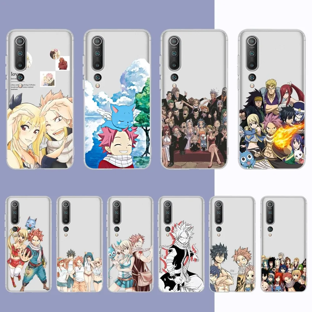 Anime Fairy Tail Phone Case For Samsung S 20 21 22 23 For Redmi Note7 8 9 10 For Huawei P20 30 40 Clear Case
