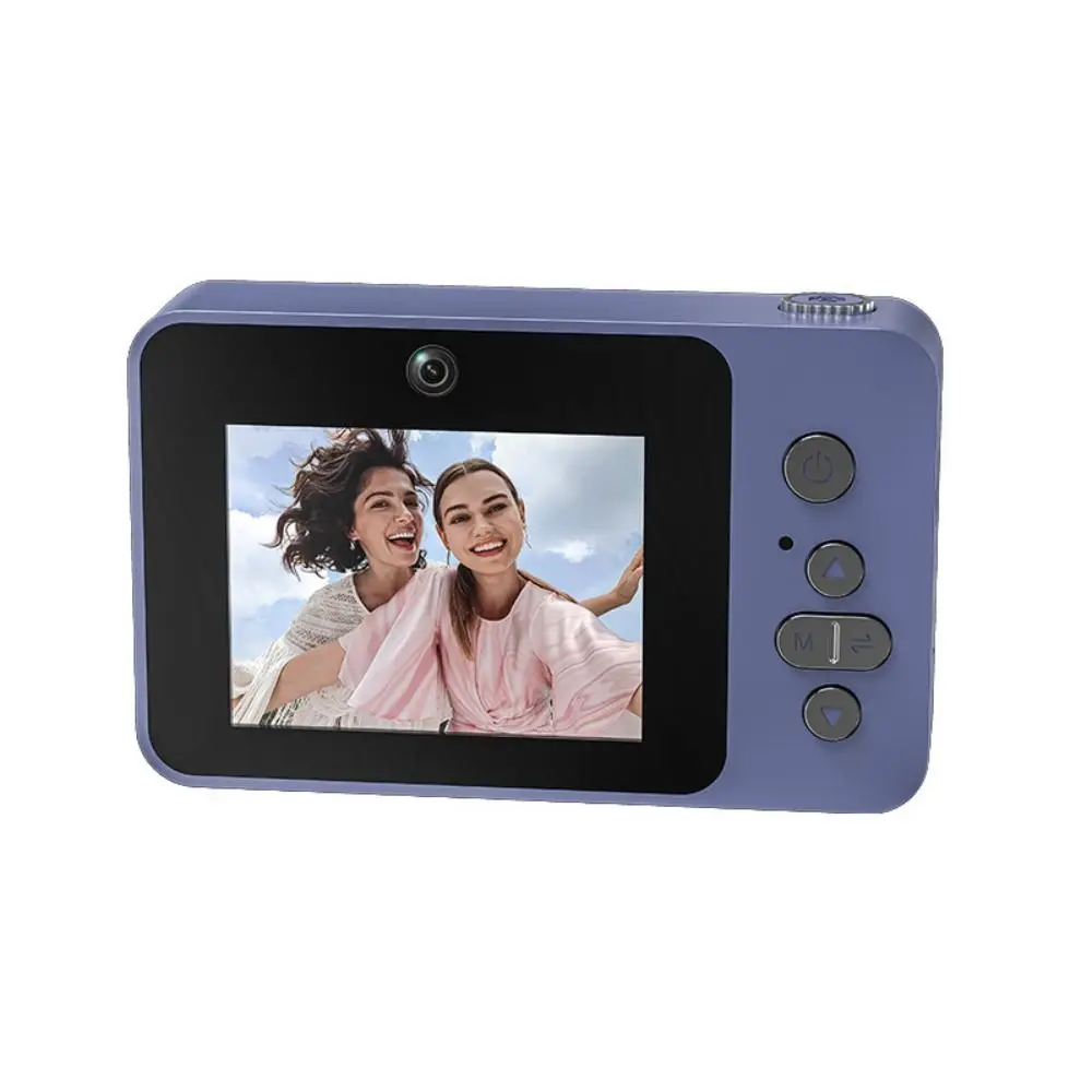 2.4IN Screen Retro CCD Digital Camera Full/Semi Mirror Design Portable Vlog Camera HD Video MP3 Music Playback Video Camera