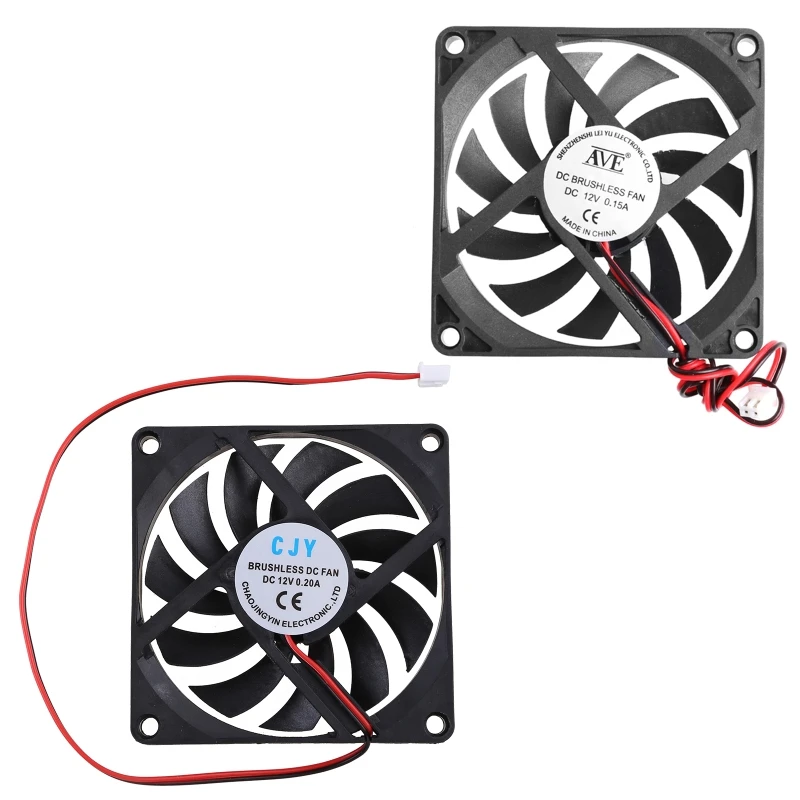 

2023 New 8CM CPU Cooling Fan 2600RPM 8010 for DC Brushless Desktop PC Cooler Radiator