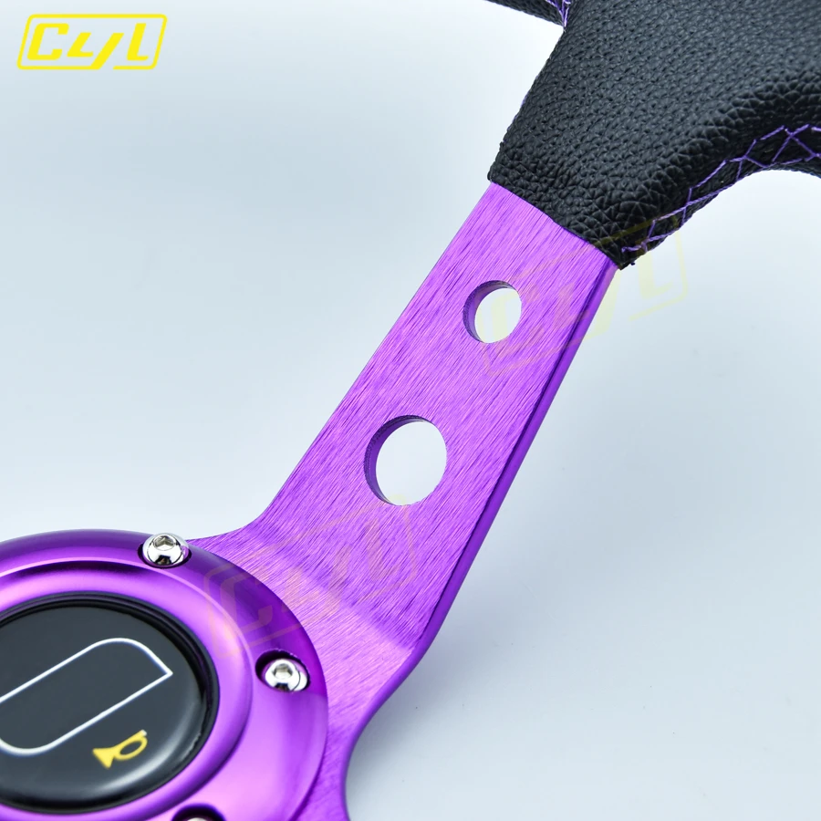 レーシング　ステアリング　紫 楽天市場】SICKSPEED パープルステッチ パンチングレザー