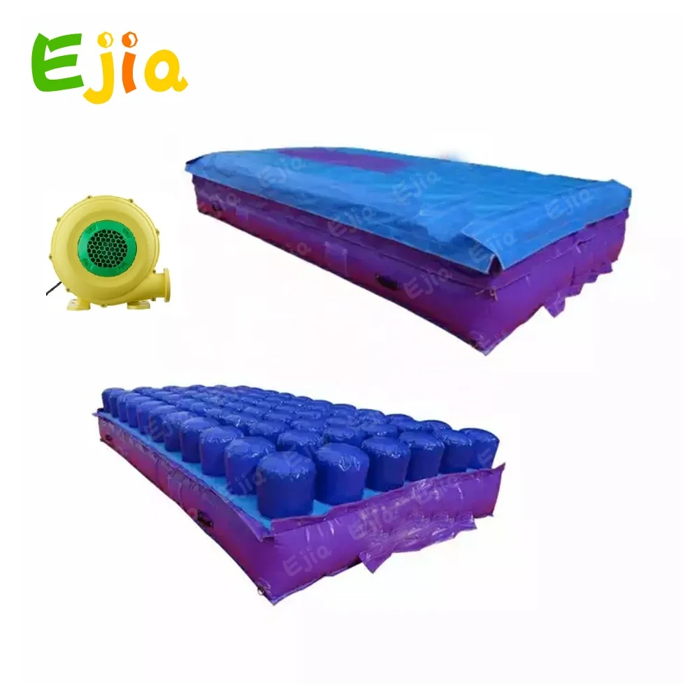 Durable and Soft Inflatable Foam Pit Air Bag Landing Ramp Air-pillars Airbag for Trampoline Park or Gymnastics Safety 5