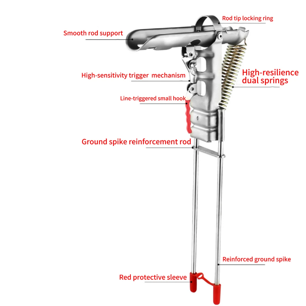 Fishing Rod Holder Ground Rod For Lakes Ponds Rivers Streams