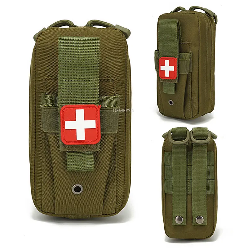 

Outdoor Survival First Aid Kit Airsoft Shooting Hunting Combat EMT Emergency Scissors Tourniquet Waist Pack Tactical Molle Pouch