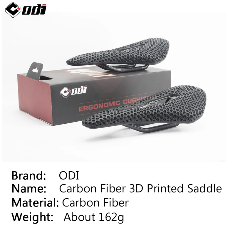 Odi-3Dプリントの自転車サドル,カーボンファイバー製,クッション