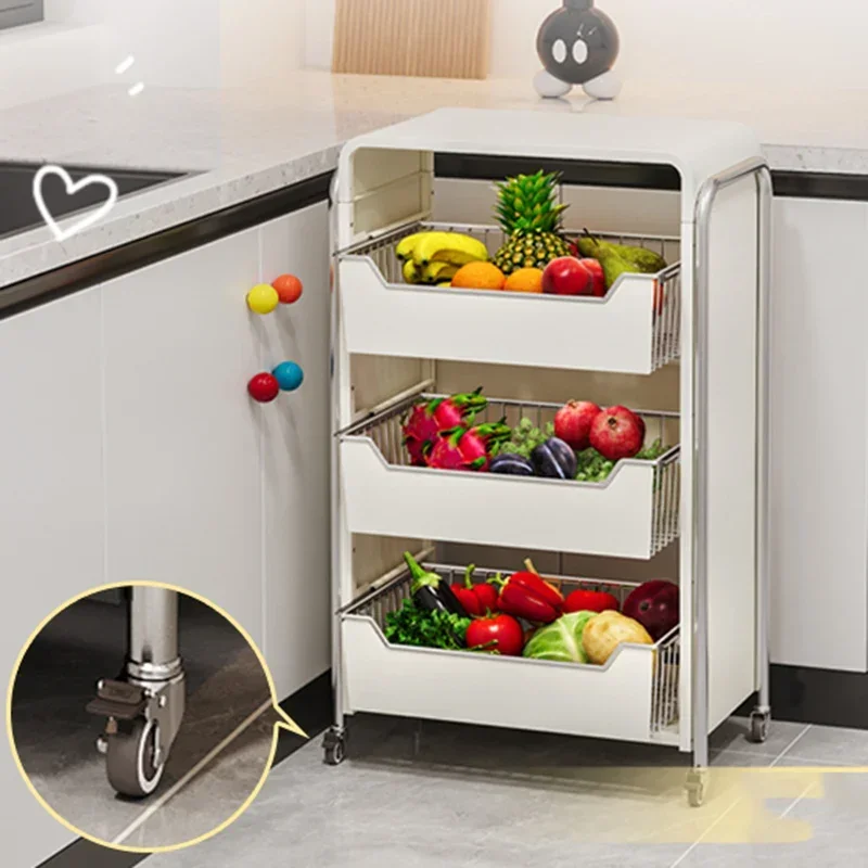 Kitchen Islands Organizer Furniture Kitchens Accessories Organize Storages Folding Trolleys Cart Wheels Estanterias Shelf