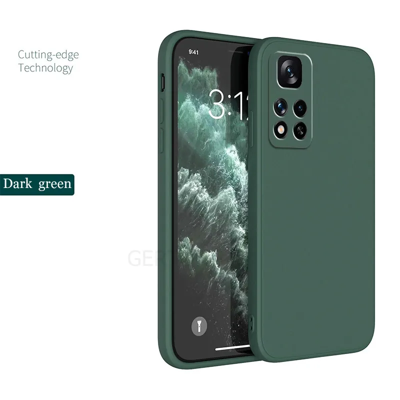  Compatible con Redmi Note 11s - Funda con anillo magnético  verde, funda para teléfono Xiaomi Redmi Note 11s, funda de silicona a  prueba de golpes, cubierta delgada de lujo (verde oscuro) 