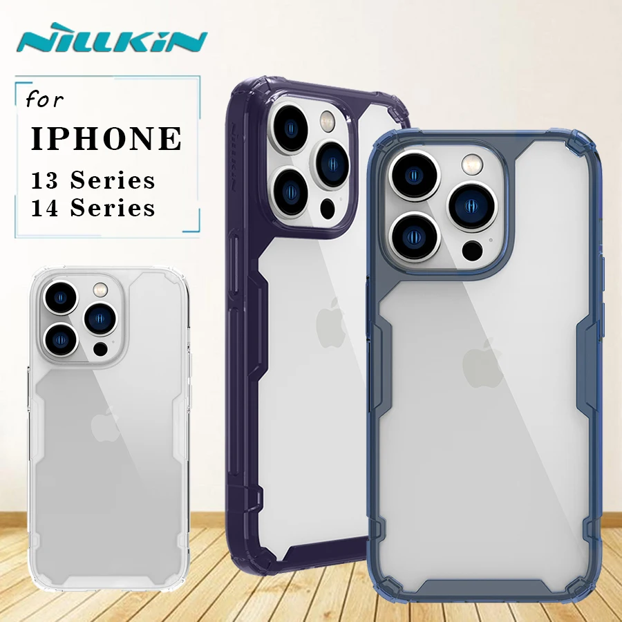 Per Iphone 13 14 Plus Pro Max 5G Custodia Nillkin Nature Ultra Clear Tpu Pro Cover Posteriore Per Iphone 13 Pro Max 5G