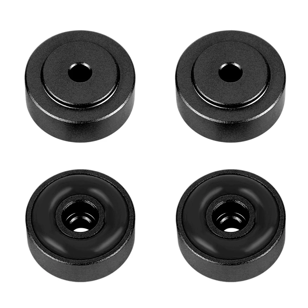 Amplifier Pad Aluminum Alloy Shock Absorption Speaker Spikes Stand Feet 4Pcs 20x8mm for Stereo Speakers Amplifiers