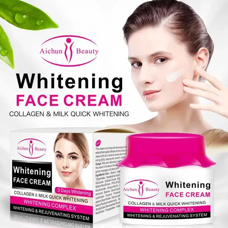 Aichun Beauty 60ml Fashion Collagen Milk Face Cream for Face Moisturizer Nourishing Whitening Cream Face Skin Care Korean