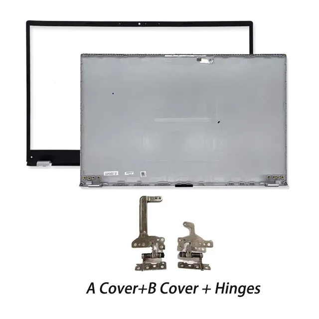 New Asus Vivobook X512 X512F X512DA X512UA X512 Gray LCD Back Cover Bezel Hinges