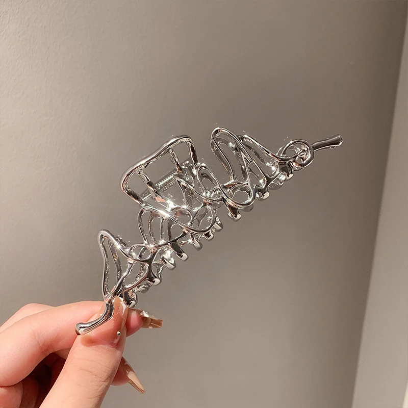 Hair Accessory Hair Clip Hair Headdress Jewelry Accessories Metal Geometric Hair Claw Barrettes Crab Hollow Out for Women
