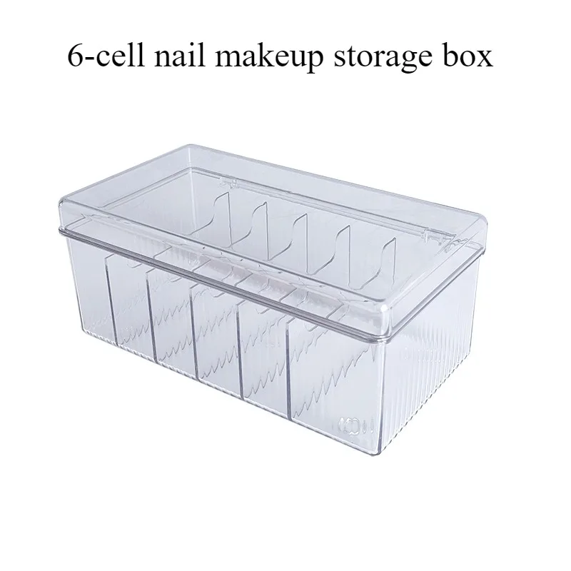 Acrylicjewelry Cover High-end Generous Band Clear Eyelash Nail Cosmetics Storage Box with Cover Design Dustproof Large Capacity 5