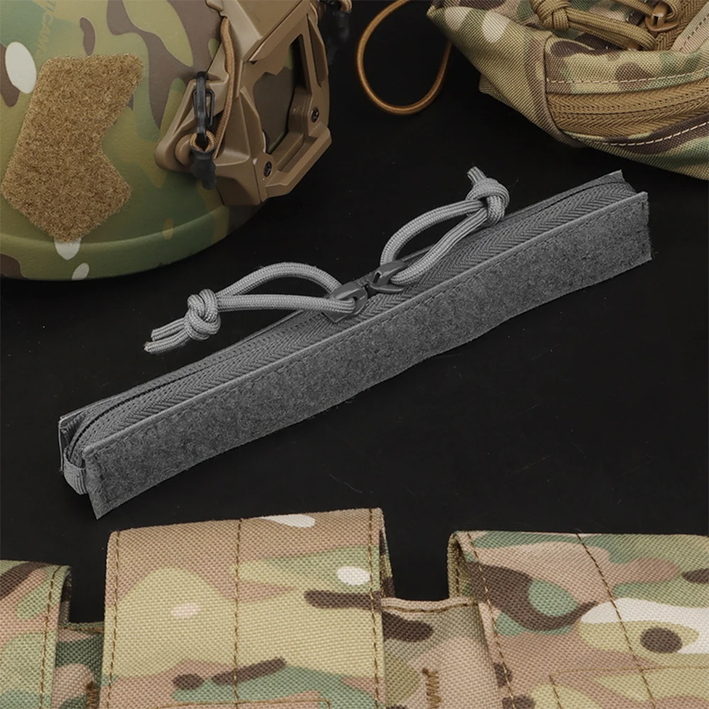 Tactical Zipper Easy Install Sports Training Zipper Noiseless Insert Pouch Storage Pocket Cover for Crye AVS Vest