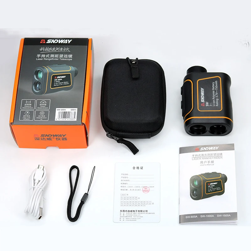 Laser Rangefinder 500M-1500M for Hunting Golf SNDWAY Monocular Telescope Range Finder Telemetro Laser Distance Meter laser rangefinder,distance meter