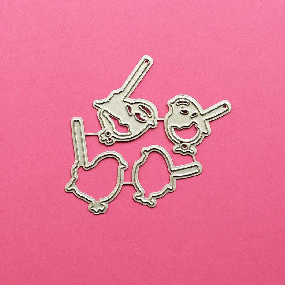

Four little birds Scrapbooking Cutting Dies Yiwu stock clearance DIY Paper gift Card Making metal craft Album